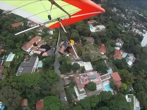 Asa delta com vista de um angulo exclusivo