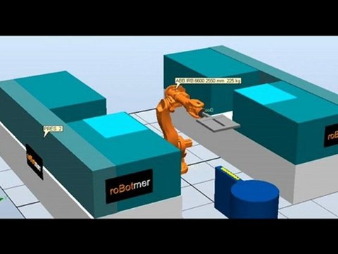 ABB ROBOT ROBOTMER IRB 6600 MATERIAL HANDLING MALZEME TASIMA