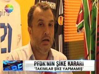 PFDK’nın şike kararı - 07 mayıs 2012