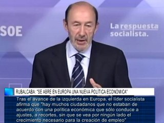 Rubalcaba: "Se abre en Europa una nueva política económica"