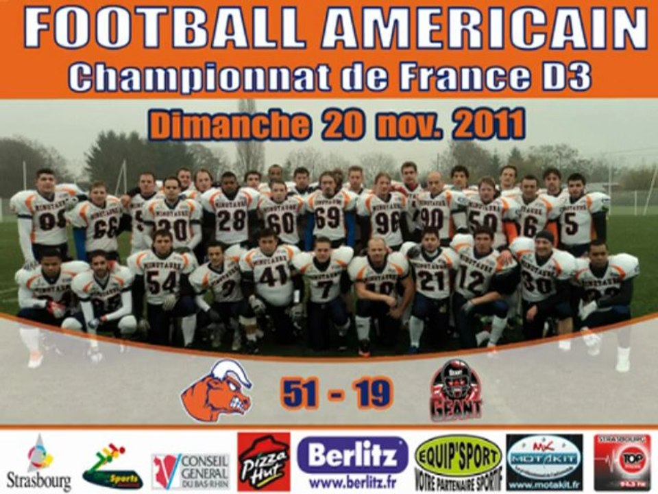 Highlights SE: Minotaure - Géant 20-11-2011
