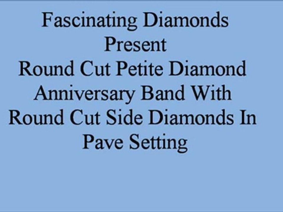 Round Cut Petite Diamond Anniversary Band With Round Cut  FDENS3013B