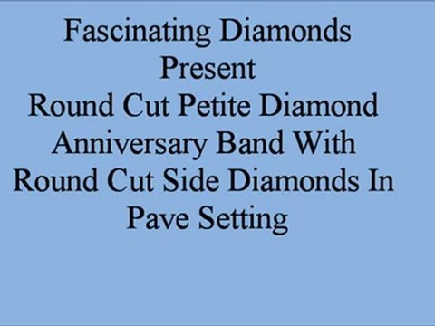 Round Cut Petite Diamond Anniversary Band With Round Cut FDENS3013B
