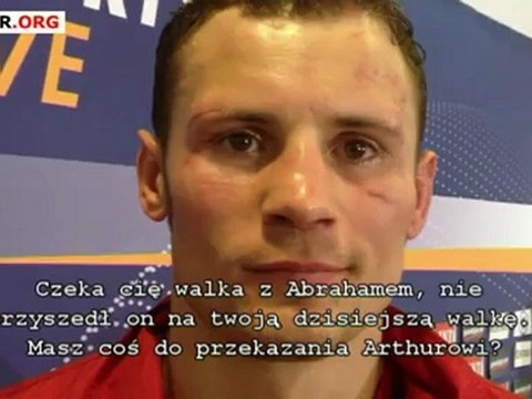 Robert Stieglitz: Mam nadzieję, że Abraham znajdzie w sobie dość męstwa