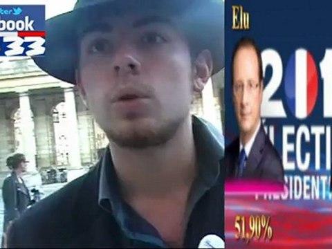 président de la république François Hollande élu le 6 mai 2012 à 20h