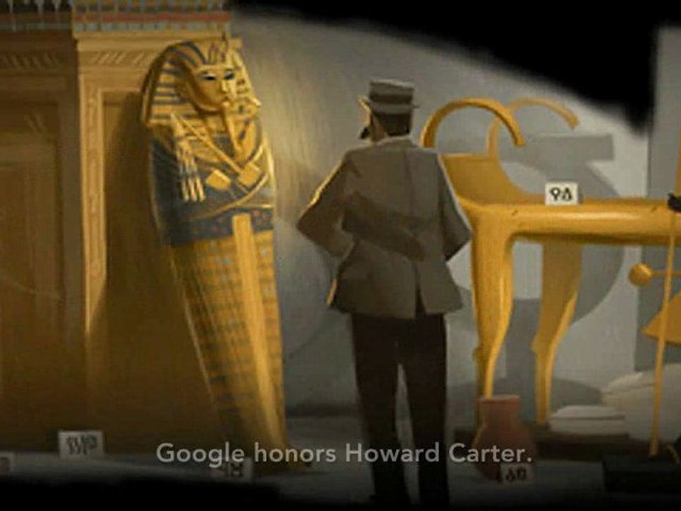 Google honors howard carter (tutankhamun)