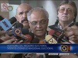 Auditoria del registro electoral por parte del comando Venezuela