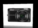 Nikon COOLPIX S6300 16 MP Digital Camera 10x Zoom NIKKOR Glass Lens Full HD 1080p Video (Black)