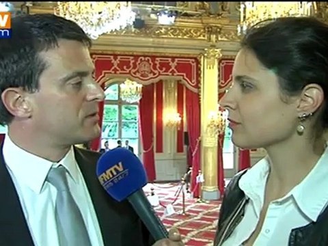 Passation des pouvoirs : Valls sur BFMTV évoque l'intensité du quinquennat à venir