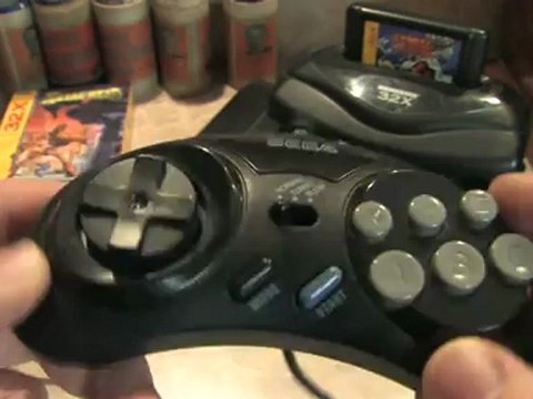 Classic Game Room - SEGA GENESIS 6-BUTTON MK-1470 CONTROLLER review