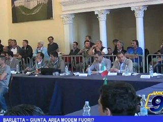 Barletta | Giunta, area modem fuori