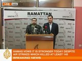 Hamas press conference after Israeli Gaza strikes - 27 Dec08