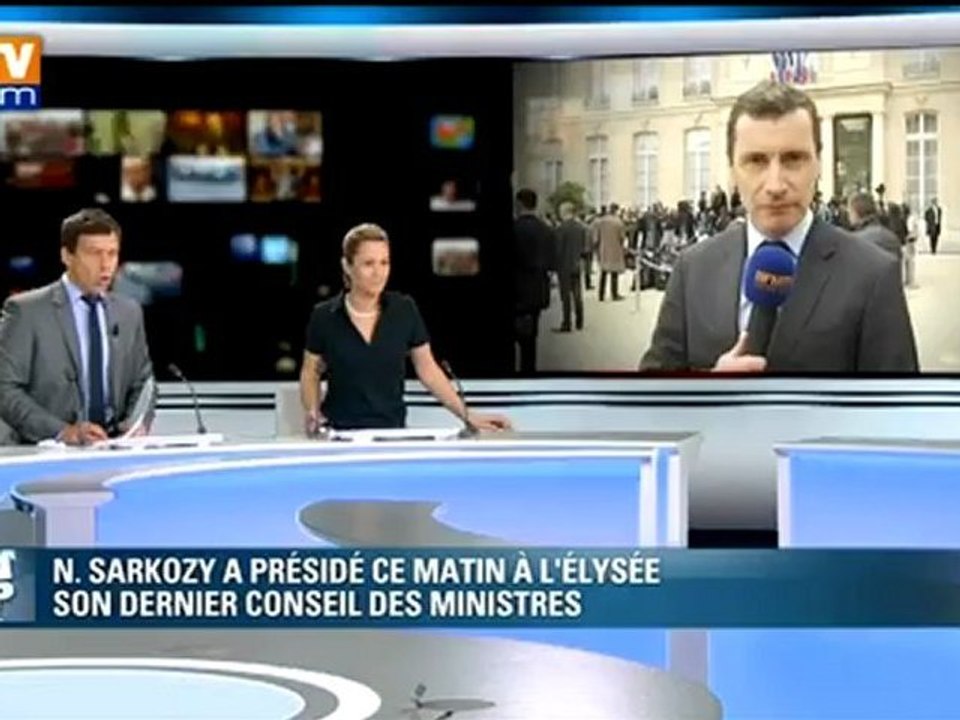 Dernier Conseil des ministres du quinquennat de Nicolas Sarkozy