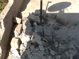 فري برس  ادلب الدمار الذي خلفه القصف المدفعي على ناحية التمانعة  8 5 2012 Idlib