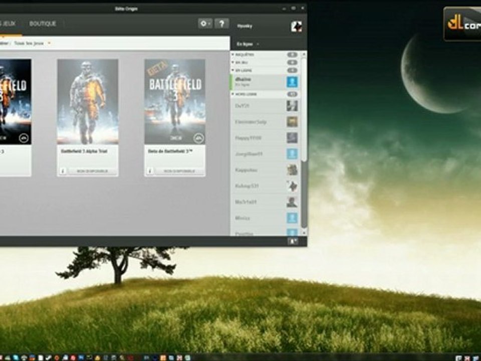 Activation d'un jeu sur Origin