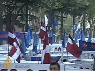 Protests continue in Georgian capital- 02 May 09