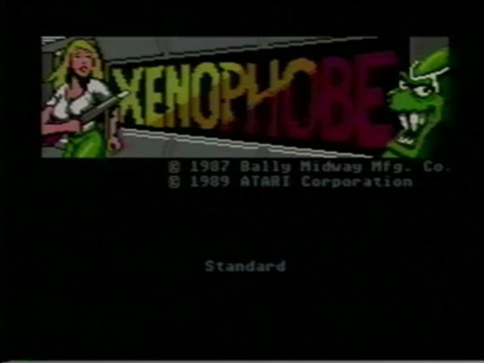 Classic Game Room - XENOPHOBE for Atari 7800 review