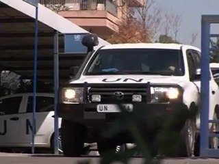 Blast hits near U.N. convoy in Syria