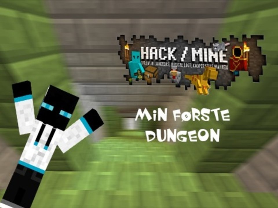 Minecraft: Hack/Mine | Min Første Dungeon [Livestream Highlight]