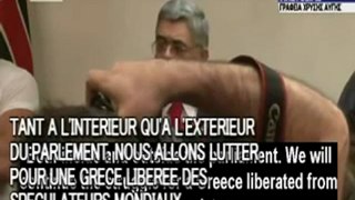 Discours du parti néo-nazi en grèce (vostf)