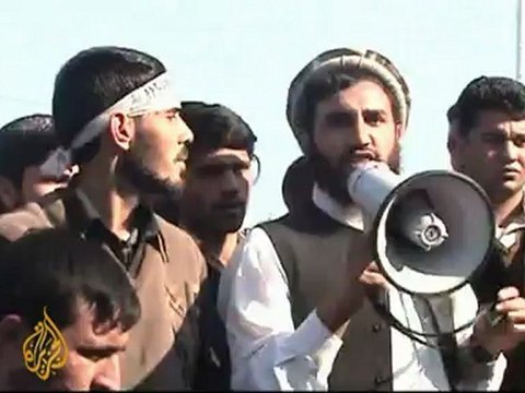 Afghans protest civilian deaths - 31 Dec 2009