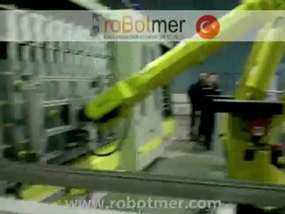 FANUC S420 IF ROBOT GLASS MATERIAL HANDLING - TAŞIMA ROBOT