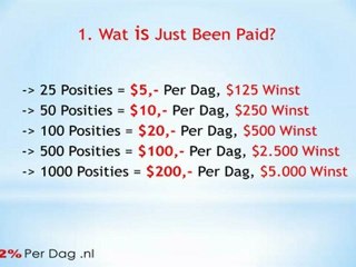 Ontvang direct Geld met Just Been Paid