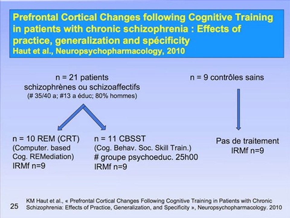 Professeur Thierry D'Amato "Réhacom et plasticité cérébrale", 2ème Congrès de Réhabilitation Psychosociale