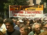 Greeks protest austerity measures
