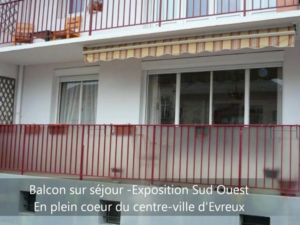 A vendre appartement T3 centre ville proche commerce école cinéma Evreux 27000 -  EVX004