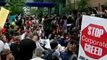 Hundreds Gather to Protest Bank of America Shareholder's Meeting and the 1%