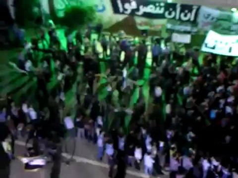 فري برس ريف دمشق عربين مظاهرة مسائية حاشدة 9 5 2012 Damascus