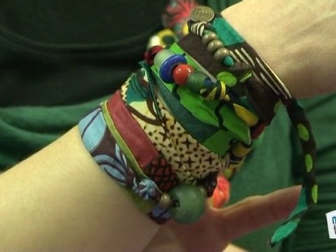 Faire un bracelet en tissu, bijoux fantaisie