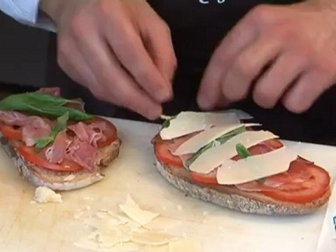 Cuisine : Recette de bruschetta au jambon de parme