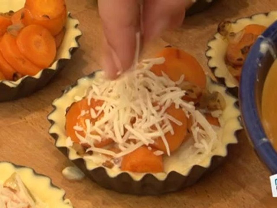 Cuisine : Recette de mini-quiches à la carotte et au cumin