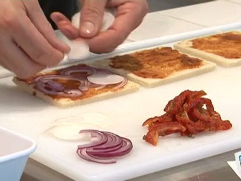 Cuisine : Recette du club sandwich au saumon et tomates confites