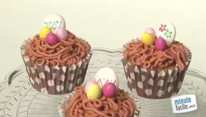 Déco cupcake de Pâques : le nid d'oiseau