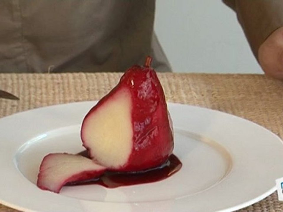 Cuisine : Recette de poires pochées aux cassis