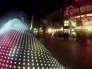 Newflex 2012 P10mm rubber flexible led screen for Mercedes Invisible [SaveYouTube.com]