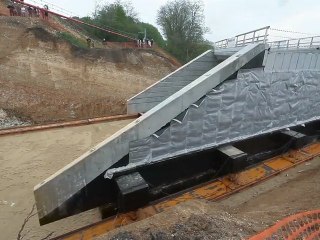 Opération de ripage du pont du 3ème tronçon - Déviation de Vendôme