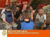 Libyan rebels wage radio war