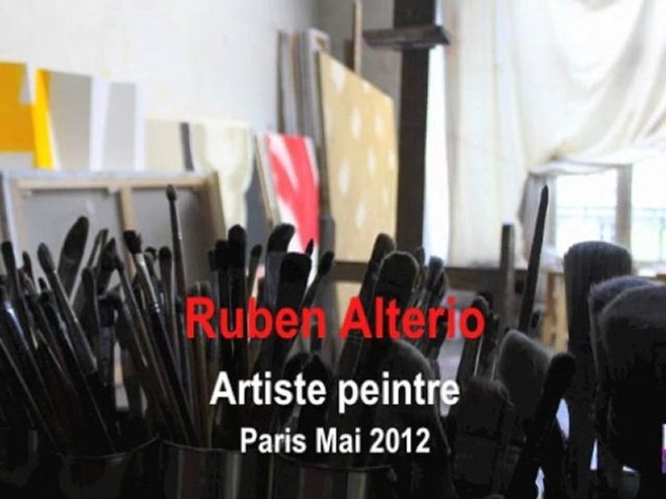 Ruben Alterio dans son atelier avec Ariel Wizman le 1er Mai 2012