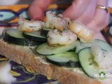 How To Make Tartines With Shrimp & Cucumber