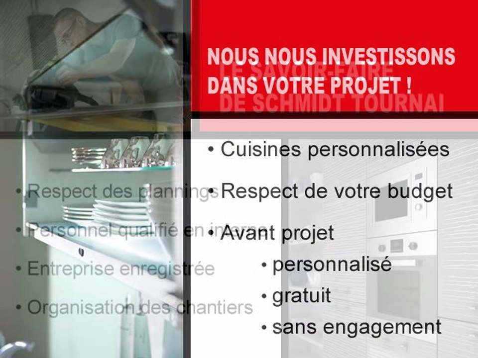 Concevoir et placer des cuisines de qualité, c'est notre métier ! Cuisines Schmidt Tournai