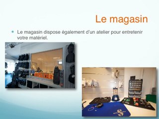 Présentation des nouveautés de Scubazar