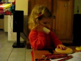 13/12/11 : au téléphone pdt que papa dort