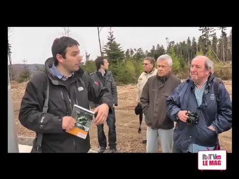 Eoliennes sur les monts de la Madeleine