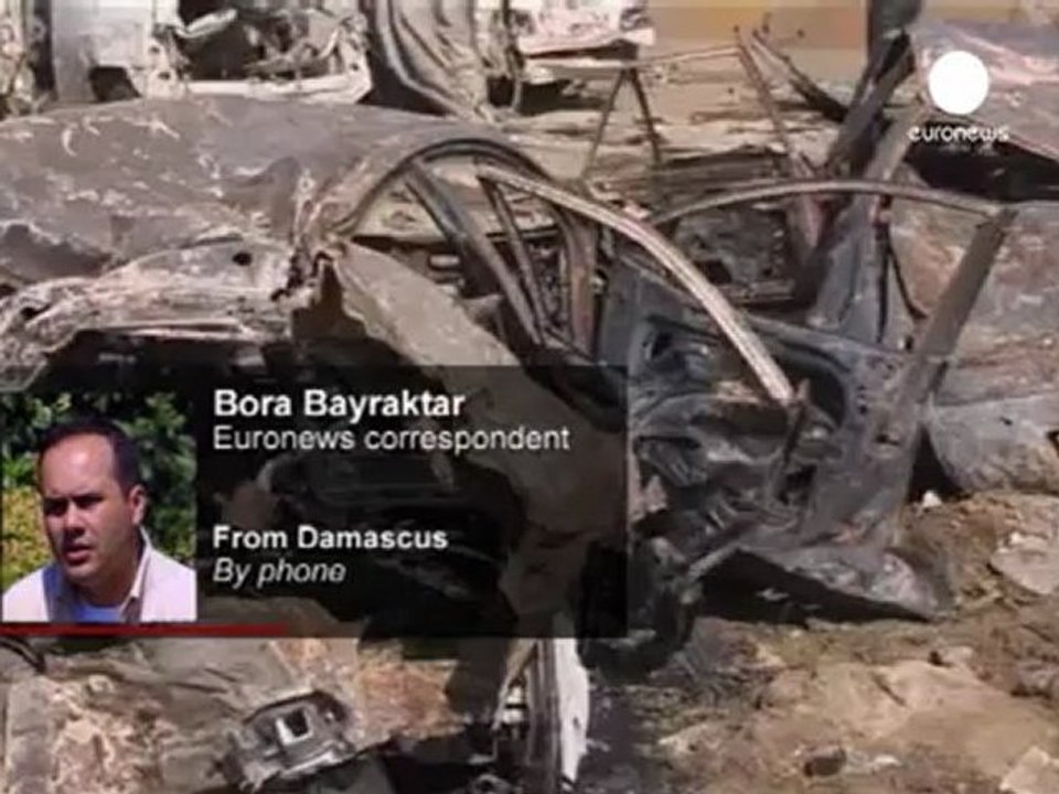 Euronews correspondent at scene of Damascus blast