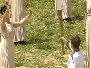 Llama olímpica encendida