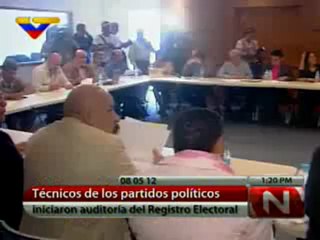 (VÍDEO) Técnicos de los partidos políticos iniciaron auditoría del registro electoral 08.05.2012